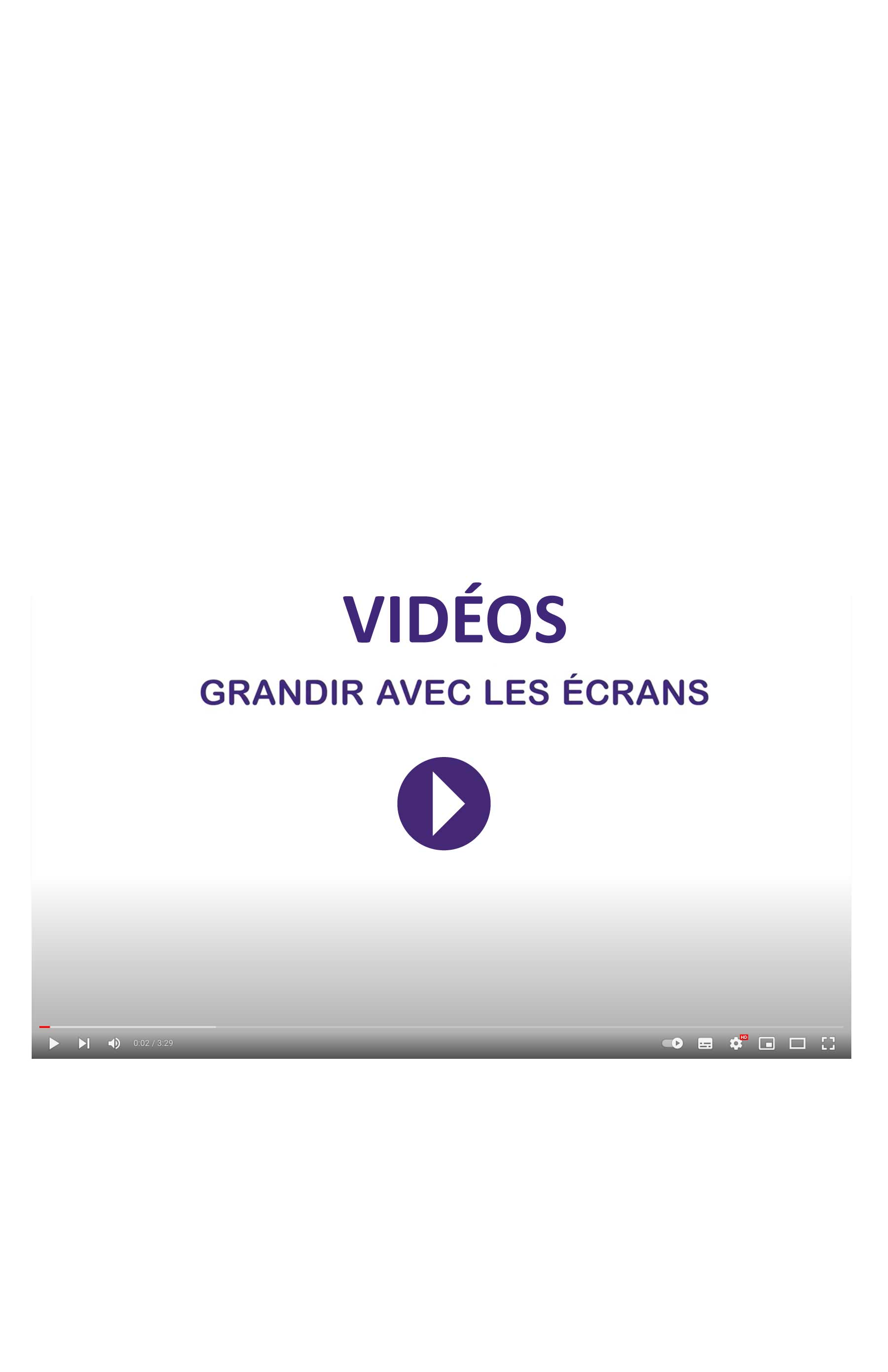 Grandir avec les écrans.